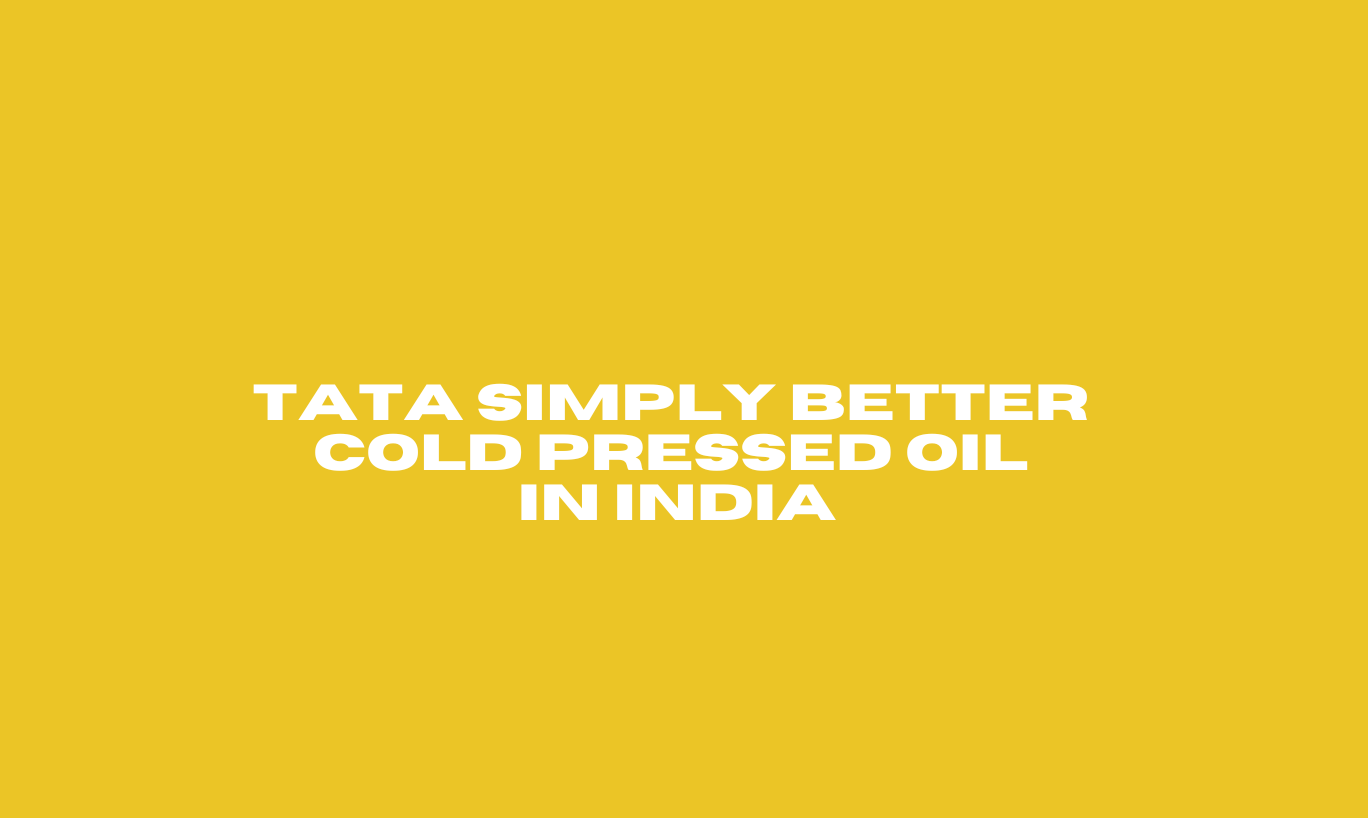Tata Simply Better Cold Pressed Oil in India